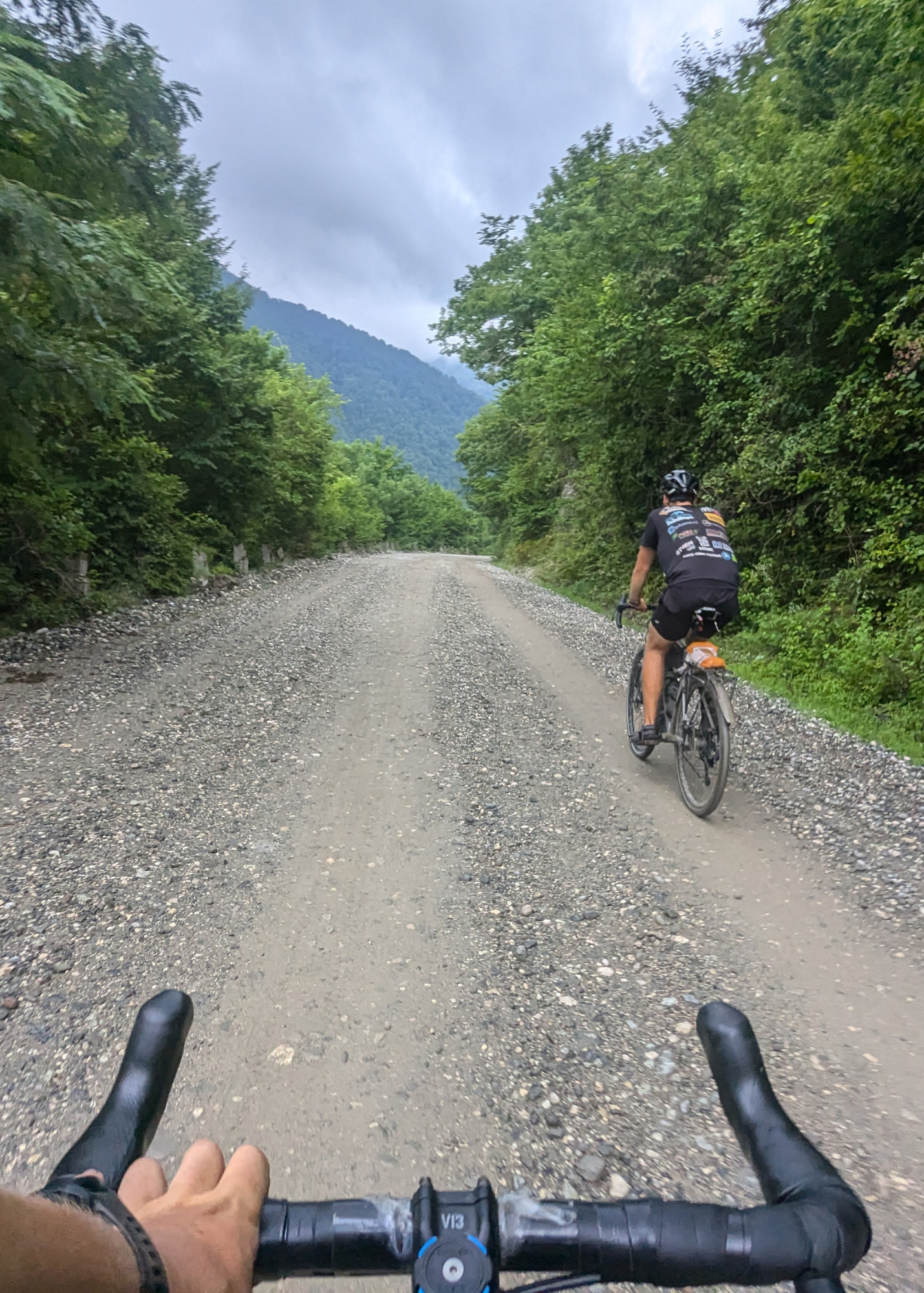 Met bikkels on bikes in kutaisi