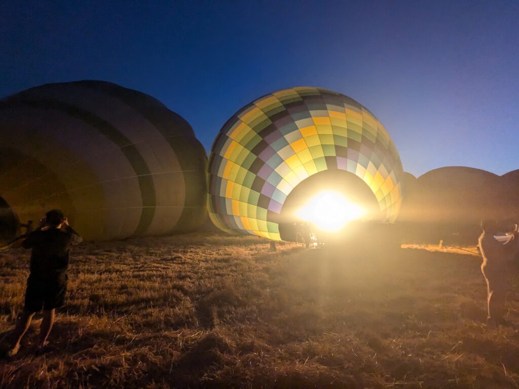 Luchtballonnen in Cappadocië