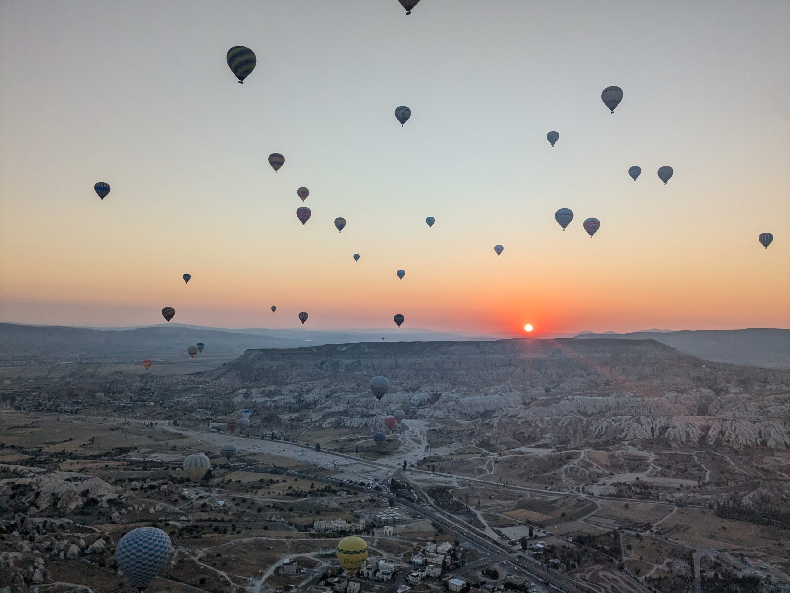 Luchtballonnen in Cappadocië