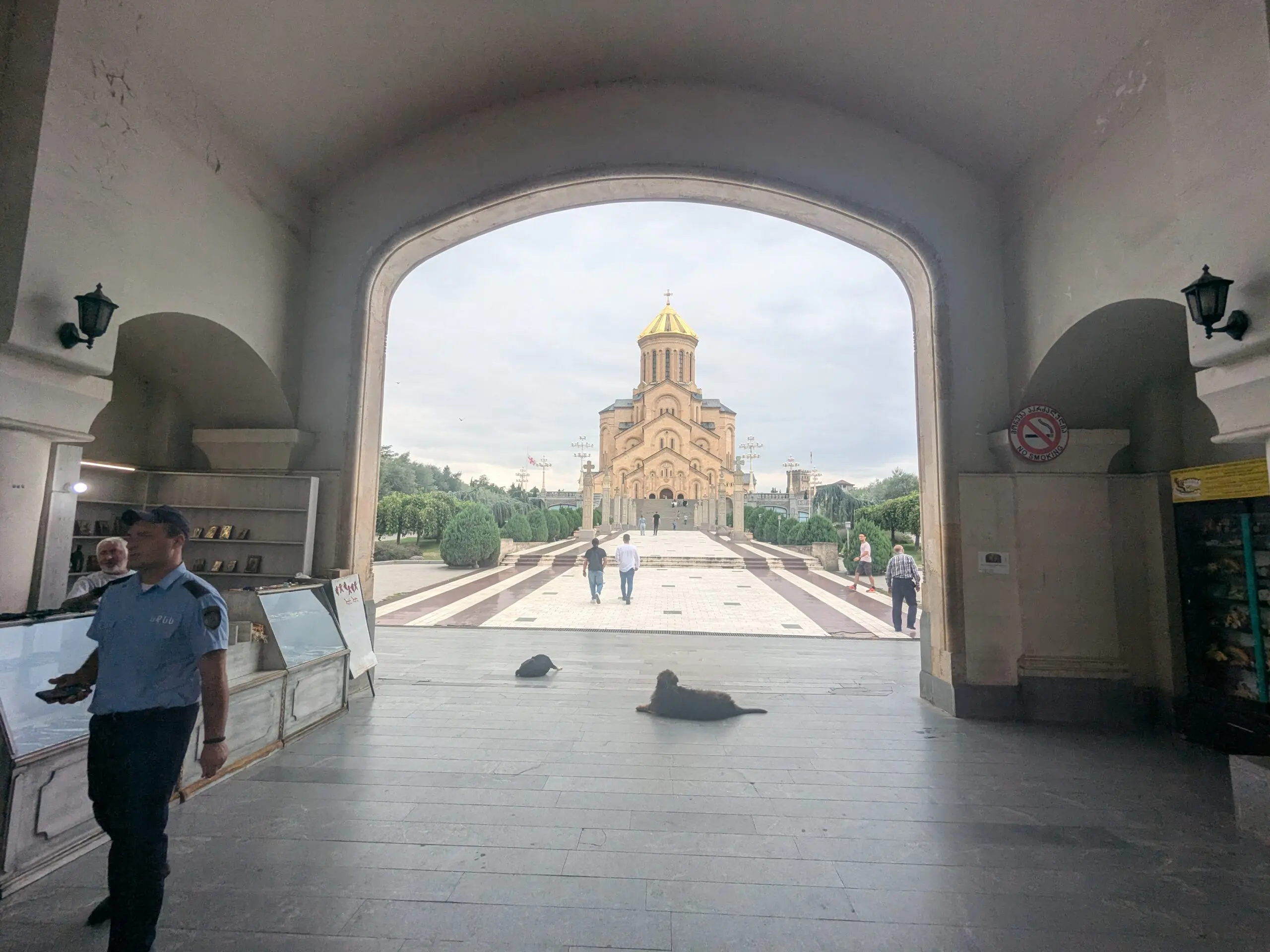 De vrienden weer zien in tiblisi