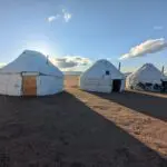 Slapen in een yurt met Bikkels on Bikes