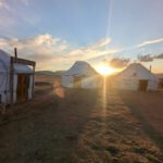 Slapen in een yurt met Bikkels on Bikes