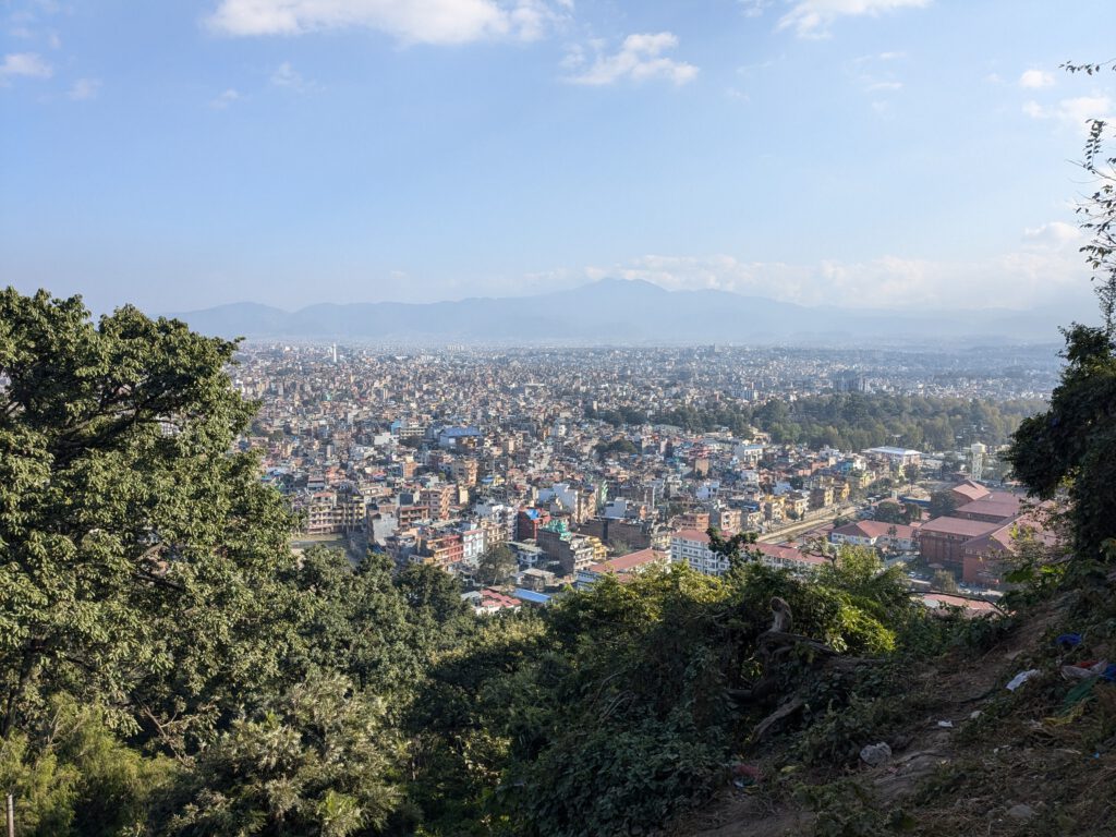 Fietsen naar en in Kathmandu