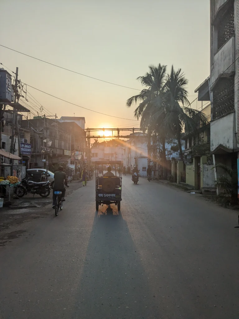 Fietsen in Calcutta